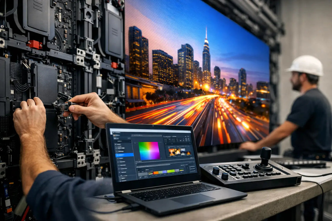 Ekrany modułowe LED - dobór, montaż i sterowanie