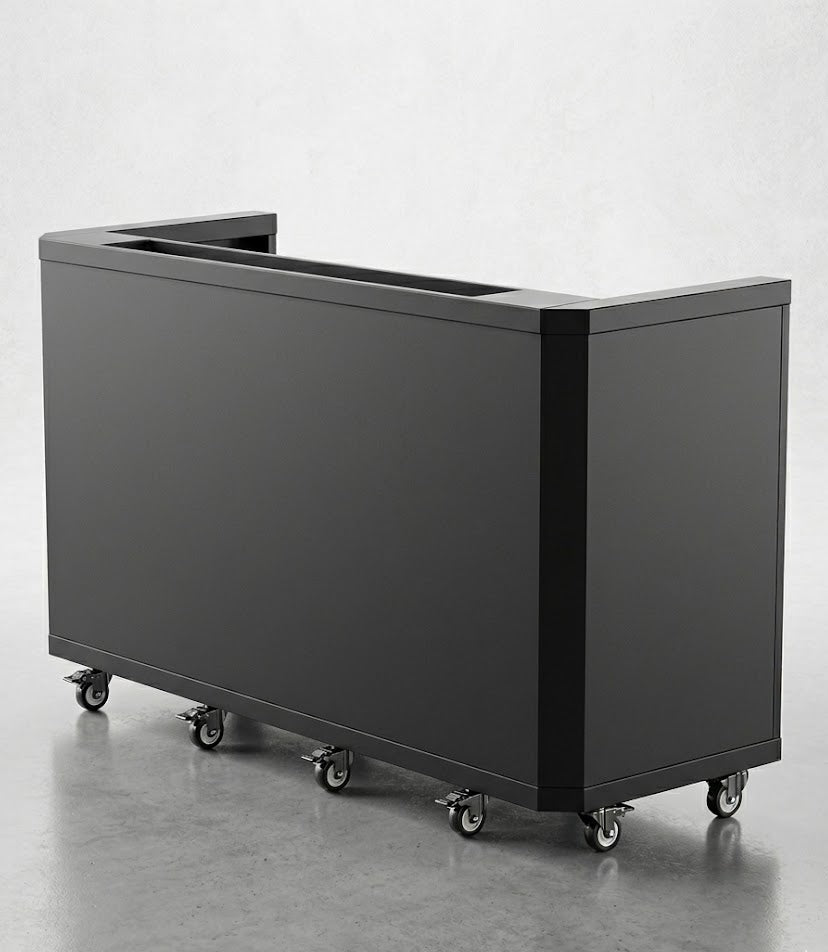 Schermo mobile pieghevole per allestimento bancone bar e consolle DJ